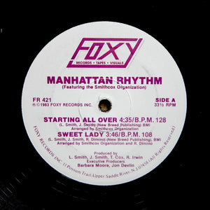 MANHATTAN RHYTHM "Sweet Lady" MODERN SOUL BOOGIE REISSUE 12"