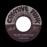 The DMX Affair "One Time To Make It Right" MODERN SYNTH SOUL BOOGIE REISSUE 7"