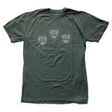 PPU "Faded" Garment-Dyed Vintage Diamonds T-Shirt • Evergreen