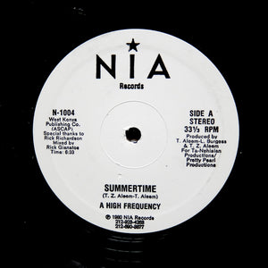 A HIGH FREQUENCY "Summertime" SOUL DISCO BOOGIE GRAIL REISSUE 12"