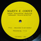 MARYN E COOTE  "Welcome To My World" PPU-094 SYNTH SOUL BOOGIE FUNK LP