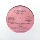 ZURI – Not Tonight - PRIVATE PRESS SYNTH FUNK BOOGIE 12"