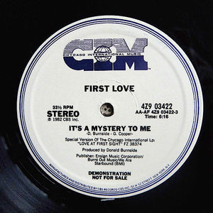 FIRST LOVE "It's A Mystery To Me" CLASSIC 1982 BOOGIE FUNK REISSUE 12"