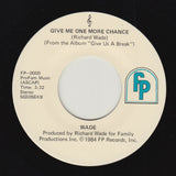 WADE "Keep Breakin" PRIVATE PRESS EARLY ELECTRO BOOGIE FUNK 7"