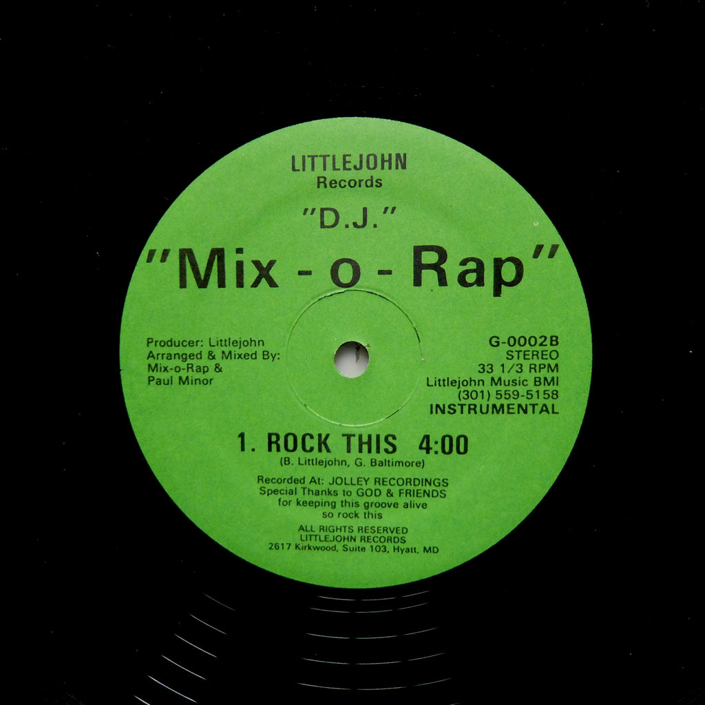 'D.J.' 'MIX-O-RAP' 