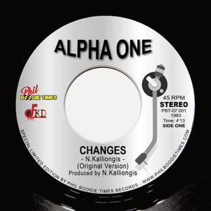 ALPHA ONE "Changes" PRIVATE MODERN SOUL BOOGIE FUNK REISSUE 7"