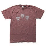 PPU "Faded" Garment-Dyed Vintage Diamonds T-Shirt • Rust