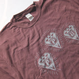 PPU "Faded" Garment-Dyed Vintage Diamonds T-Shirt • Rust