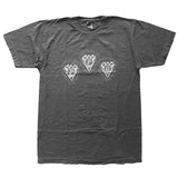 PPU "Faded" Garment-Dyed Vintage Diamonds T-Shirt • Storm