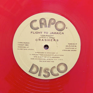 CRASHERS "Flight To Jamaica" COSMIC DISCO REGGAE REISSUE 12" - RED