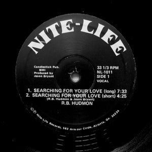 R.B. HUDMON "Searching For Your Love" RARE BOOGIE FUNK REISSUE 12"