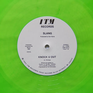 SLANG "Knock U Out" 1985 DETROIT GRAIL BOOGIE FUNK REISSUE 12" GREEN