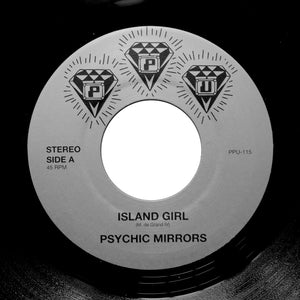 PSYCHIC MIRRORS "Island Girl / Shock Treatment" PPU AMNISIA MIAMI BOOGIE FUNK 7"