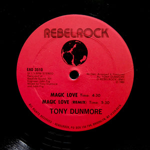 Tony Dunmore "Magic Love" PRIVATE ELECTRO FREESTYLE FUNK BOOGIE 12"