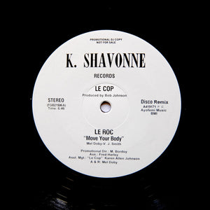 LE COP "LE ROC (Move Your Body)" PRIVATE DISCO FUNK HOLY GRAIL REISSUE 12"