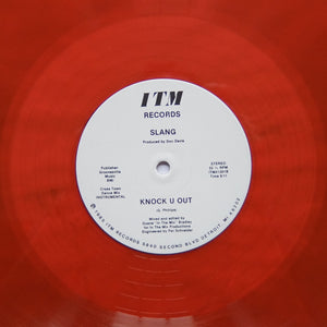 SLANG "Knock U Out" 1985 DETROIT GRAIL BOOGIE FUNK REISSUE 12" RED VINYL