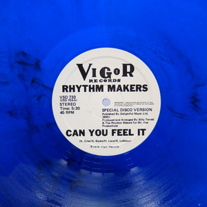 RHYTHM MAKERS "Can You Feel It / ZONE" VIGOR COSMIC DISCO FUNK REISSUE 12" COLOR