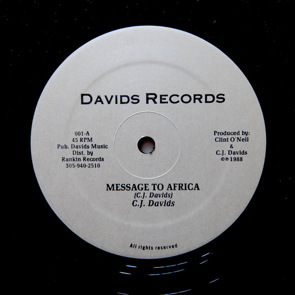 CJ DAVIDS & RIDDIM FORCE 