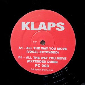 Klaps "All The Way You Move" PLAYCARD IMPORT REISSUE 1984 BOOGIE FUNK 12"