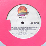 Radiance "All Night" QWEST ELECTRO SYNTH FUNK BOOGIE 12"