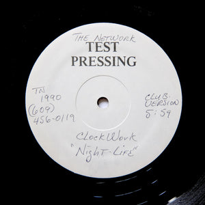 CLOCKWORK "Night Life" RARE WHITE LABEL TEST PRESSING BOOGIE FUNK 12"