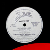 WHISPERS "Contagious" CLASSIC 80s SYNTH BOOGIE FUNK 12"
