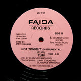 ZURI ‎"Not Tonight" PRIVATE PRESS SYNTH FUNK BOOGIE w/ PROMO KIT 12"