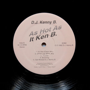 D.J. KENNY B. "As Hot As It Ken B EP" MEGA RARE BALTIMORE CLUB BREAKBEAT HOUSE 12"