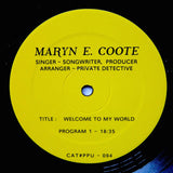 MARYN E COOTE  "Welcome To My World" PPU-094 SYNTH SOUL BOOGIE FUNK LP