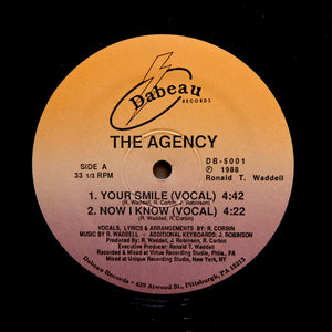 THE AGENCY "Now I Know" DABEAU PRIVATE SYNTH BOOGIE FUNK BOMB 12"