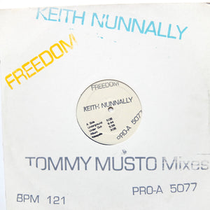 KEITH NUNNALLY "Freedom" PRIVATE PROMO GARAGE HOUSE TEST PRESS 12"