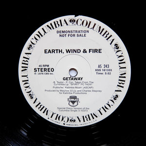 EARTH WIND & FIRE "Getaway" CLASSIC PROMO DISCO FUNK BOOGIE REISSUE 12"