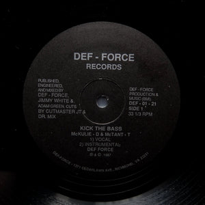 Def Force "Kick The Bass / Don't Diss" PRIVATE PRESS 1987 ELECTRO SYNTH RAP 12"