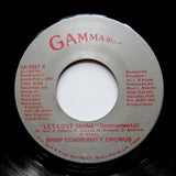BRMP Community Chorus "Let Love Shine" PRIVATE PRESS GOSPEL BOOGIE FUNK 7"
