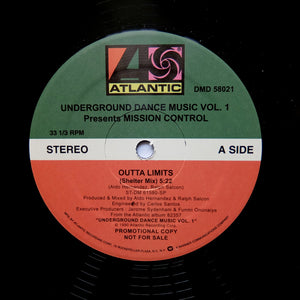 MISSION CONTROL "Outta Limits (Shelter Mix)" DEEP HOUSE REISSUE 12"