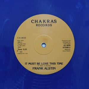 FRANK ALSTIN "It Must Be Love This Time" MODERN SOUL BOOGIE REISSUE 12" BLUE