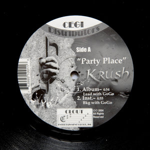 KRUSH "Party Place" PRIVATE DC GO-GO SYNTH FUNK 12"