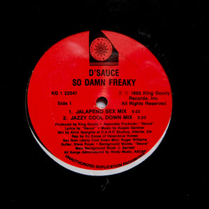 D'SAUCE "So Damn Freaky" PRIVATE R&B FEMALE G-FUNK SOUL 12"