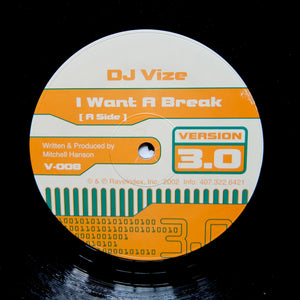 DJ VIZE & DJ Viro ‎"I Want A Break" FLORDIA BREAKBEAT TECHNO FUNK 12"