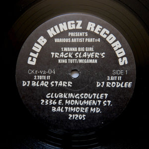 Club Kingz Records Presents V/A Part #4 BALTIMORE CLUB BREAKBEAT HOUSE 12"