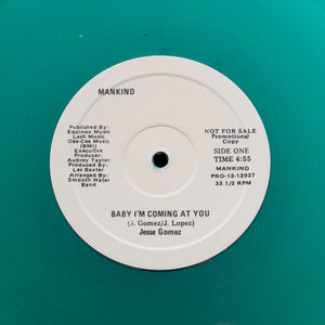 JESSE GOMEZ "Baby I'm Coming At You" RARE MANKIND DISCO BOOGIE REISSUE 12" GREEN