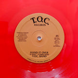 T.O.C. BAND "Hand It Over" RARE PRIVATE BOOGIE FUNK REISSUE 12" Red Vinyl