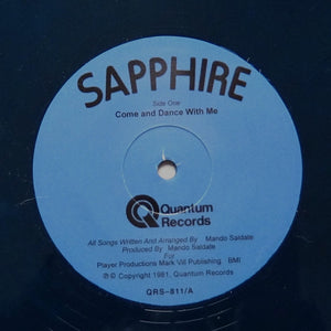 SAPPHIRE "Come Dance With Me" PRIVATE DISCO SOUL FUNK REISSUE 12" COLOR