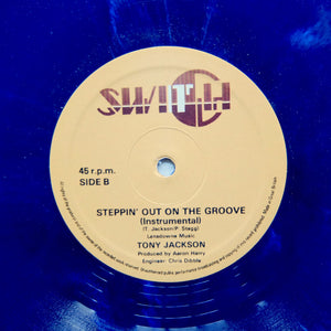 TONY JACKSON "Steppin Out On The Groove" UK BOOGIE FUNK REISSUE COLOR 12"
