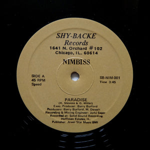 NIMBISS "Paradise" SHY-BACKE DISCO BOOGIE FUNK REISSUE 12"