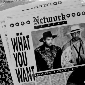 NETWORK "What You Want" CLASSIC 80s SYNTH BOOGIE FUNK 12" SEALED