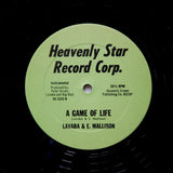 Lavaba & E. Mallison "A Game Of Life" RARE HEAVENLY STAR NYC DISCO FUNK RAP 12"
