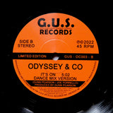 ODYSSEY & CO "It's On" UNRELEASED 1983 DEMO BOOGIE SYNTH FUNK 7"