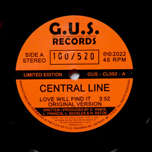 CENTRAL LINE "Love Will Find It" UNRELEASED BOOGIE SYNTH FUNK 7"