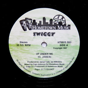 TWIGGY "Up Under Me" RARE HOMETOWN MUSIC ISLAND DIGI SOCA REGGAE RAPSO 12"